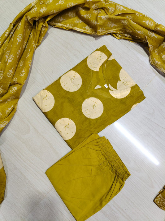 Jaipur Cotton Kurti Set - JKS20 (Check Our Size Chart Before Placing the Order)