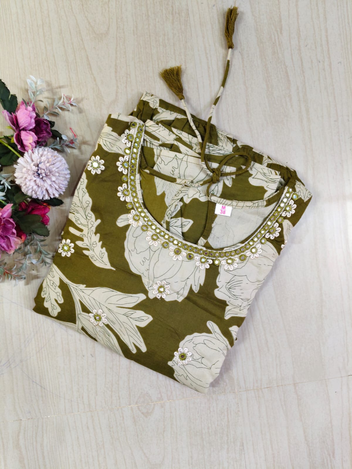 Cotton Long Sleveless Frocks CLF22
