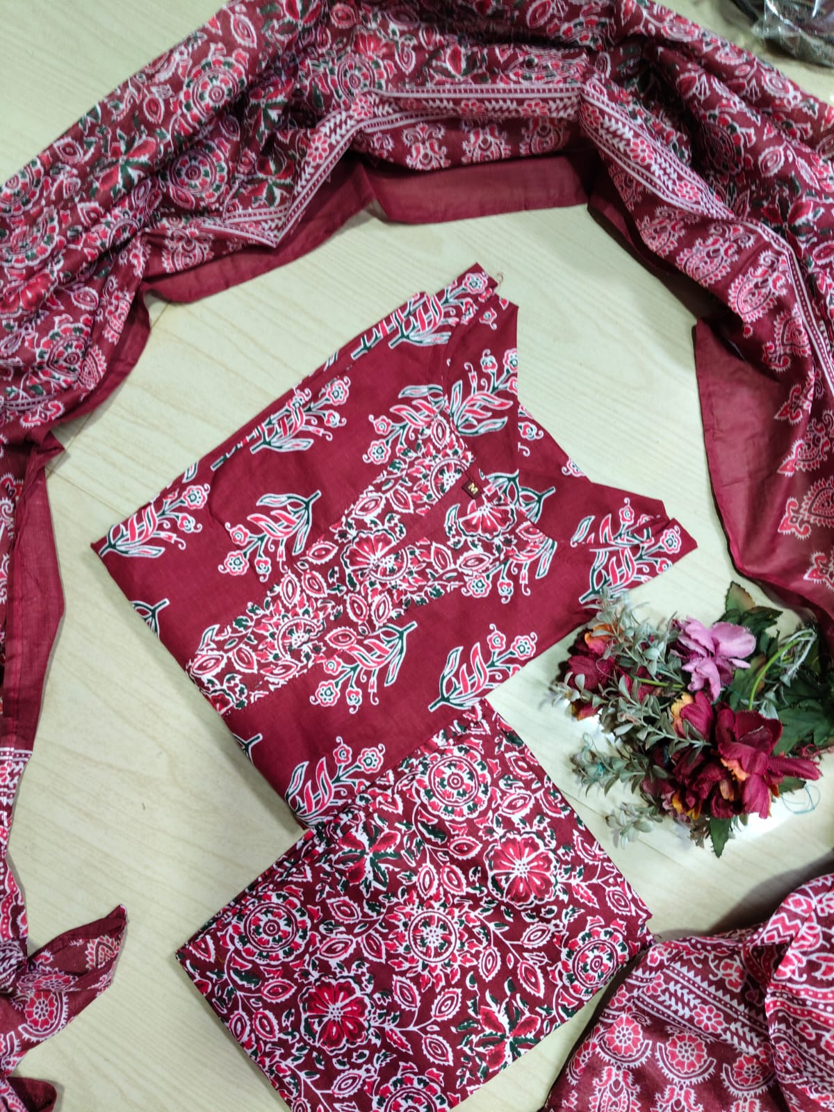 Petals Dupatta Sets  FDS241