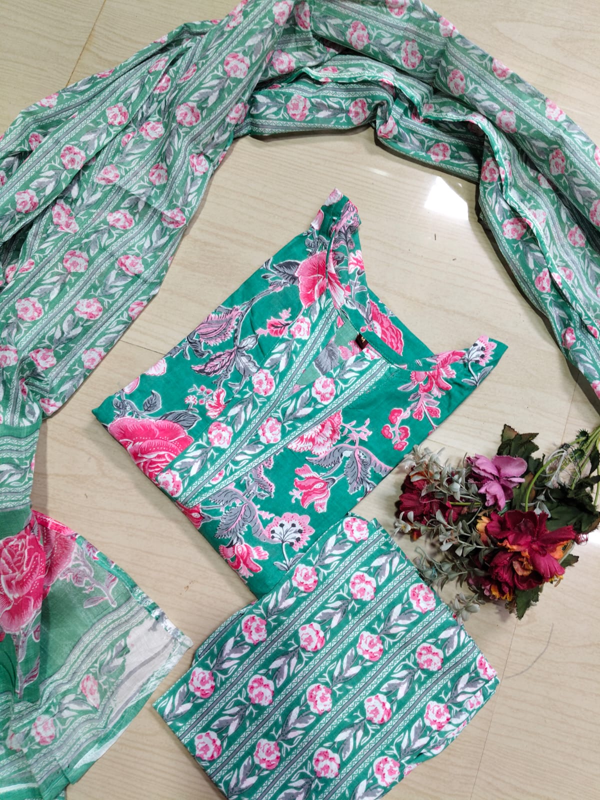 Petals Dupatta Sets  FDS249