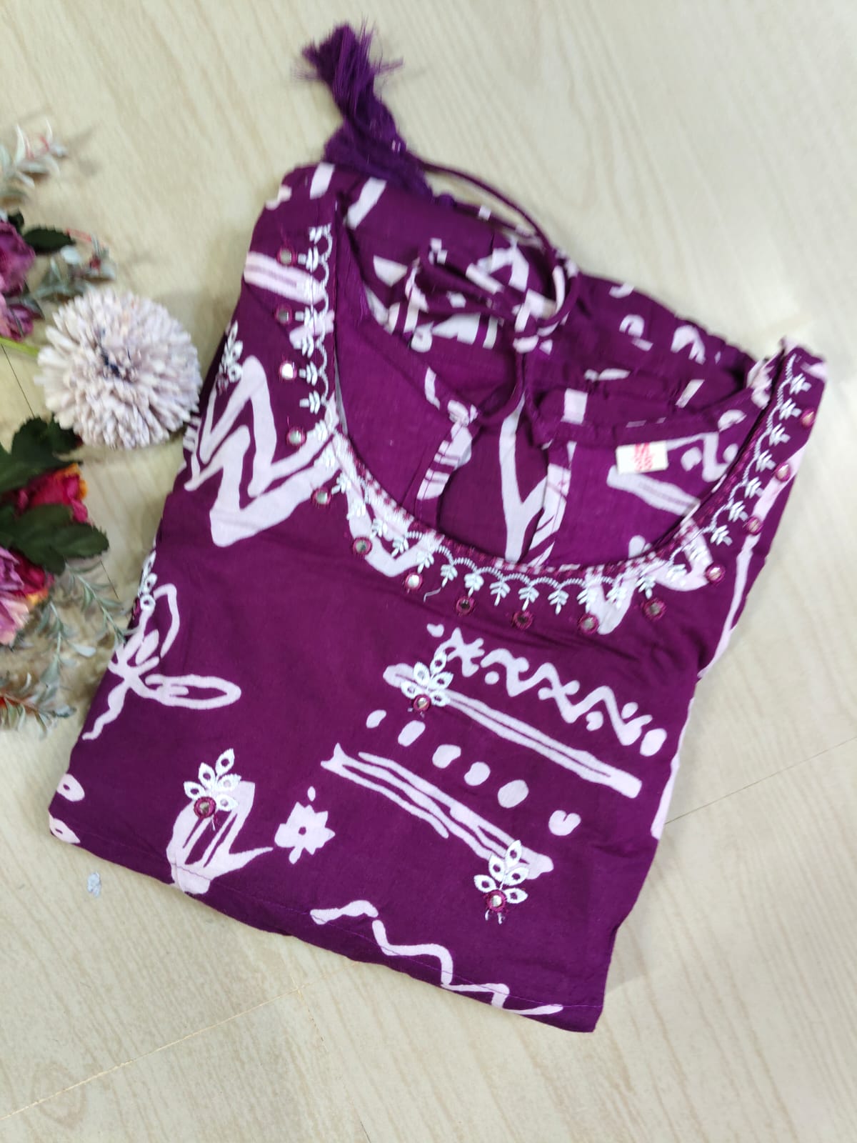 Cotton Long Sleveless Frocks CLF24