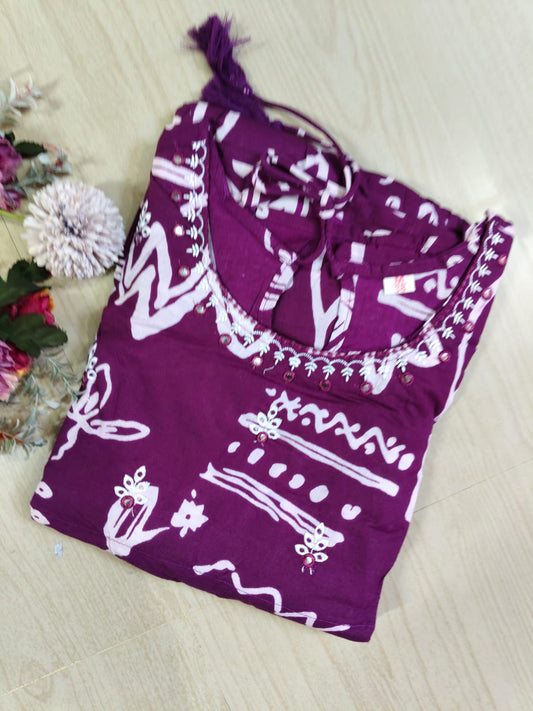 Cotton Long Sleveless Frocks CLF24