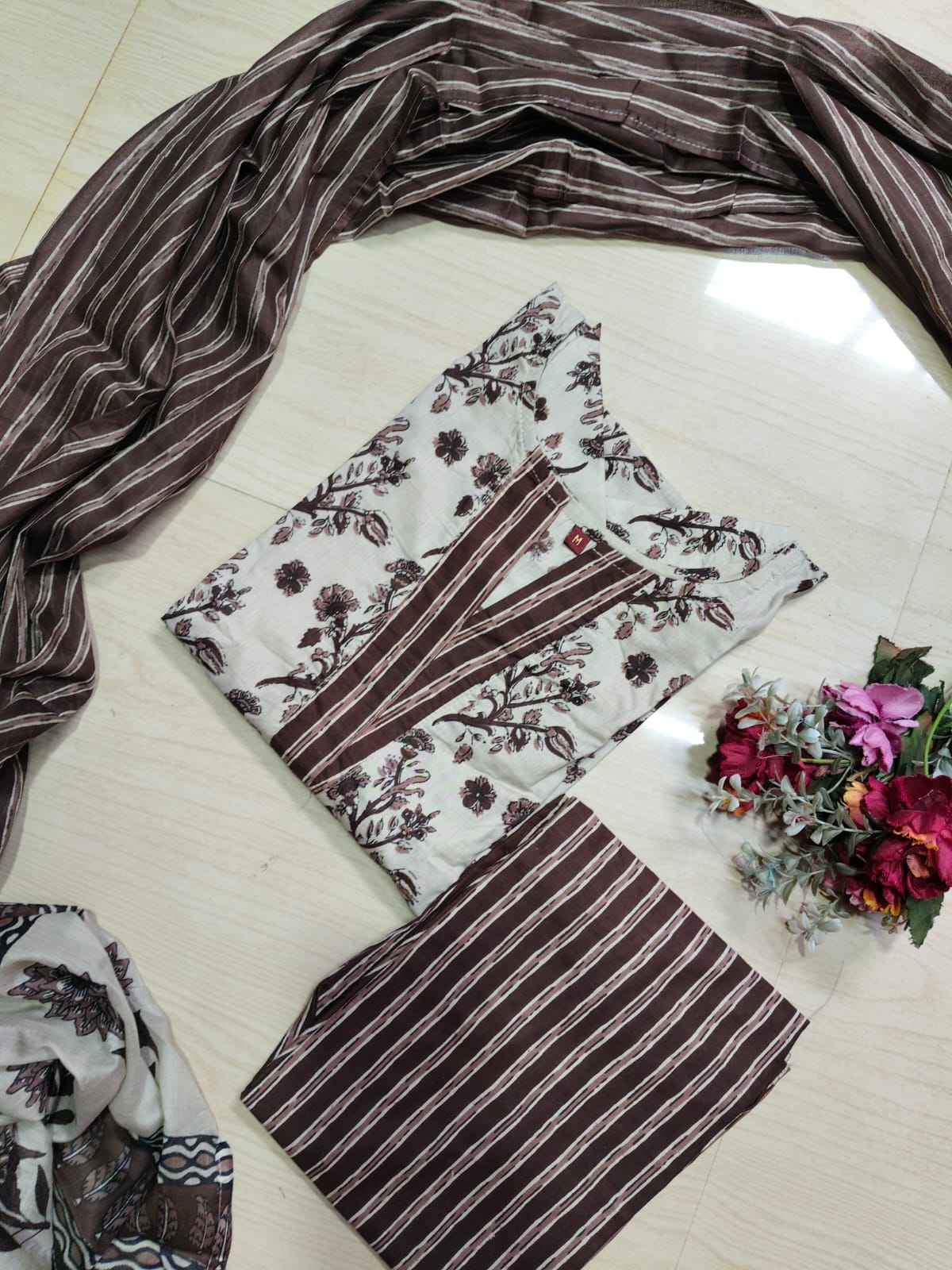 Petals Dupatta Sets  FDS255