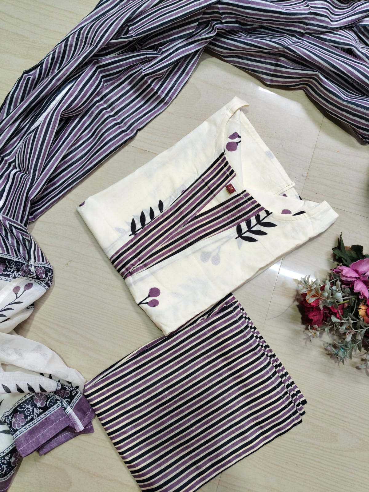 Petals Dupatta Sets  FDS257