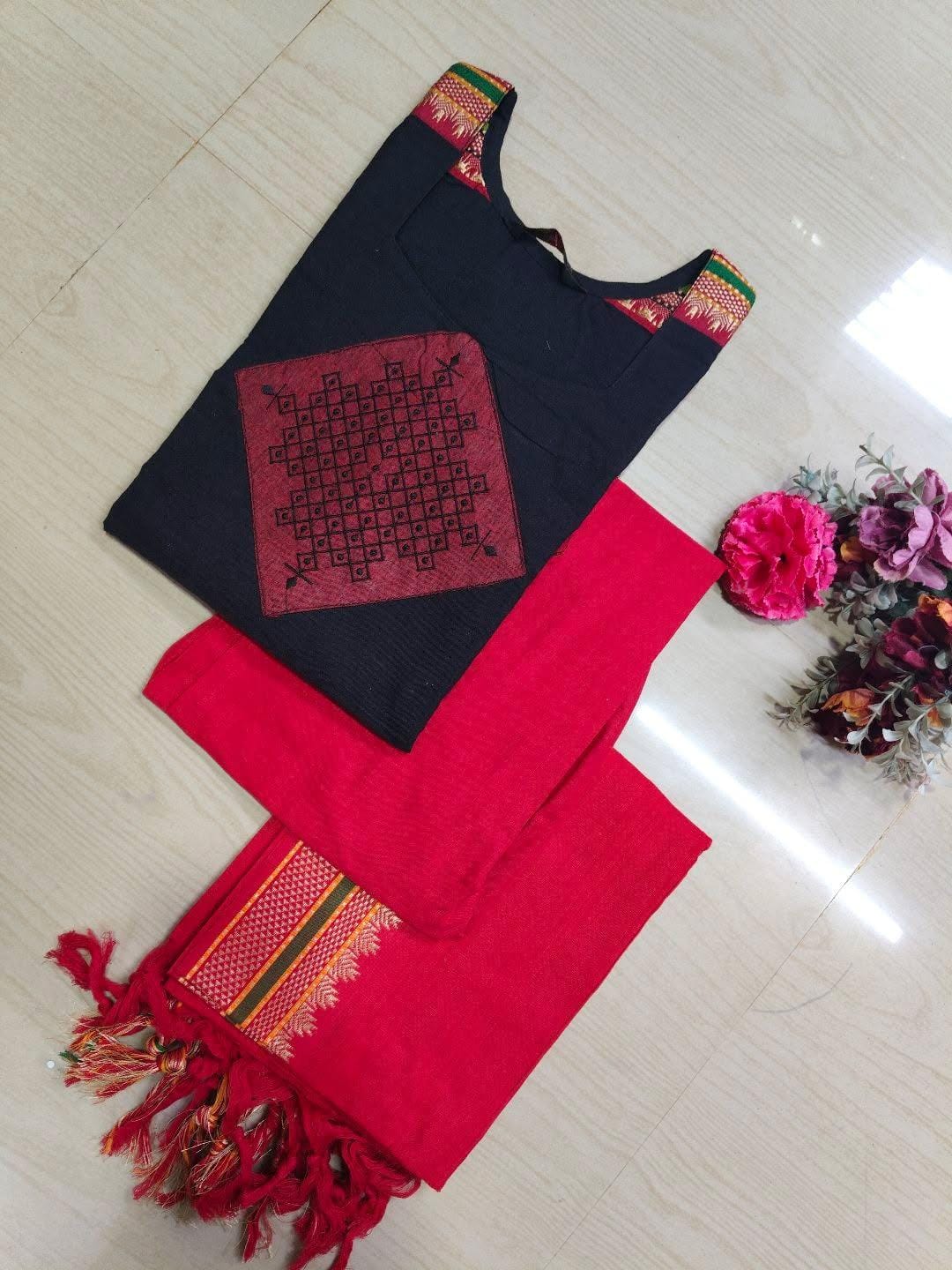 Petals Dupatta Sets  FDS269