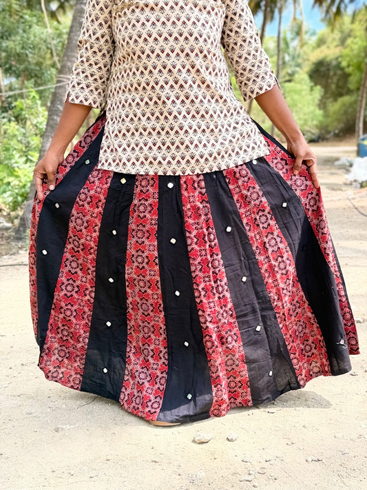 Ajrak Cotton Skirts SS26