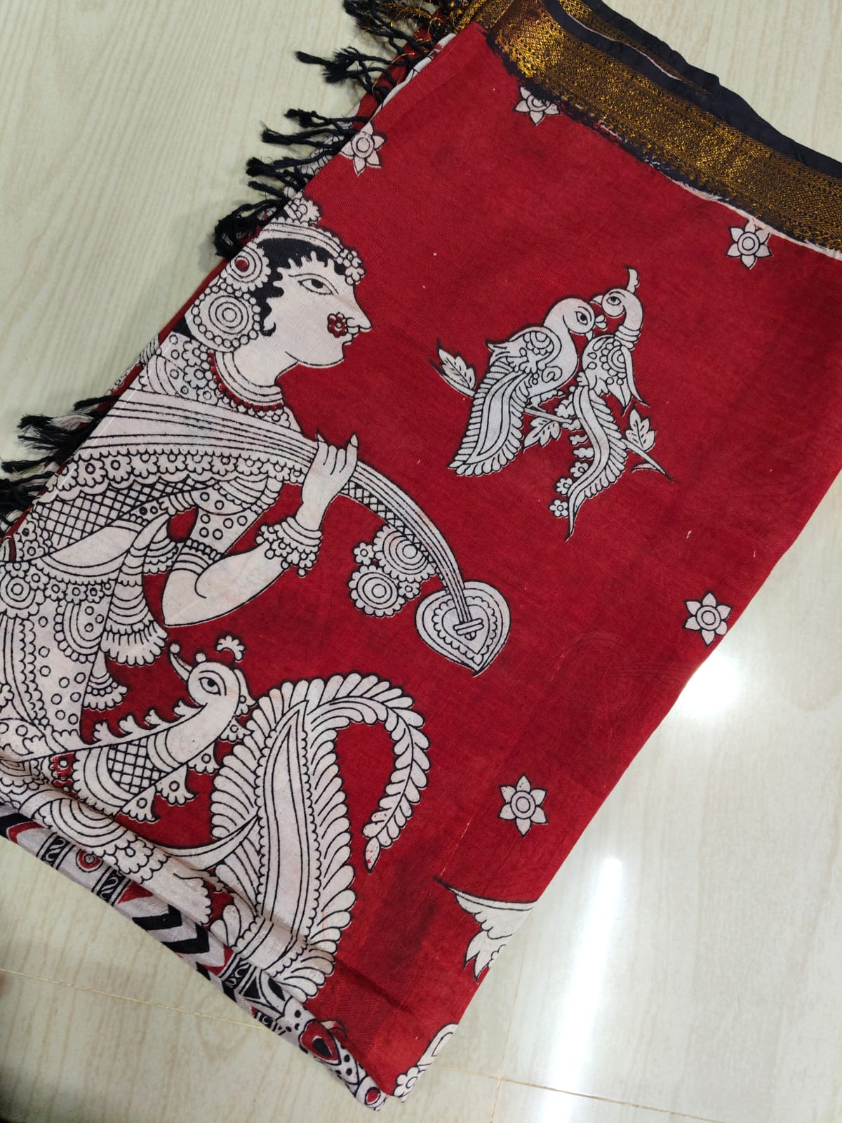 Kalamkari Pure Cotton Duppatas KCD26
