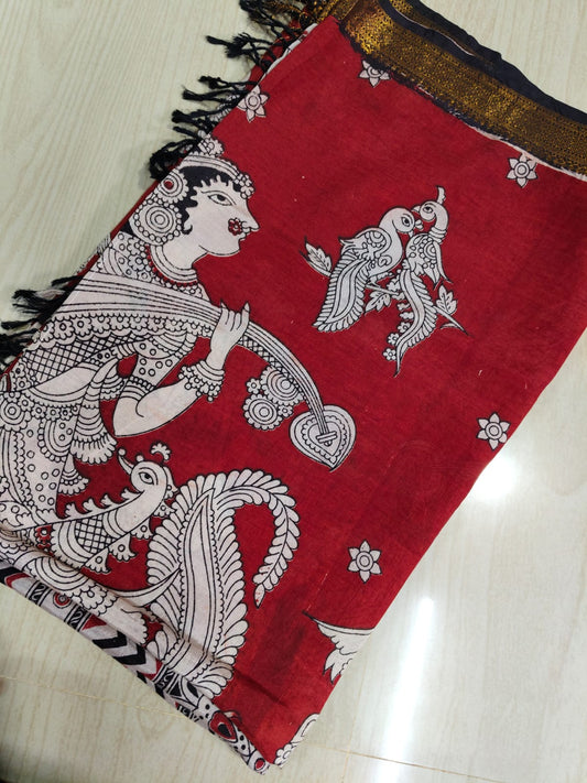 Kalamkari Pure Cotton Duppatas KCD26