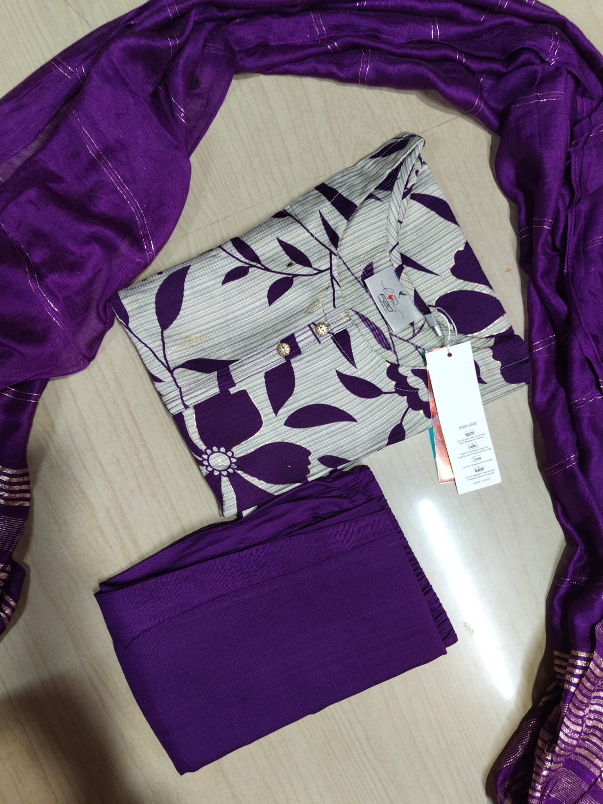 Premium Shiny Vetican Silk Kurti - SVK28