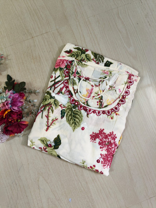 Cotton Long Sleveless Frocks CLF32