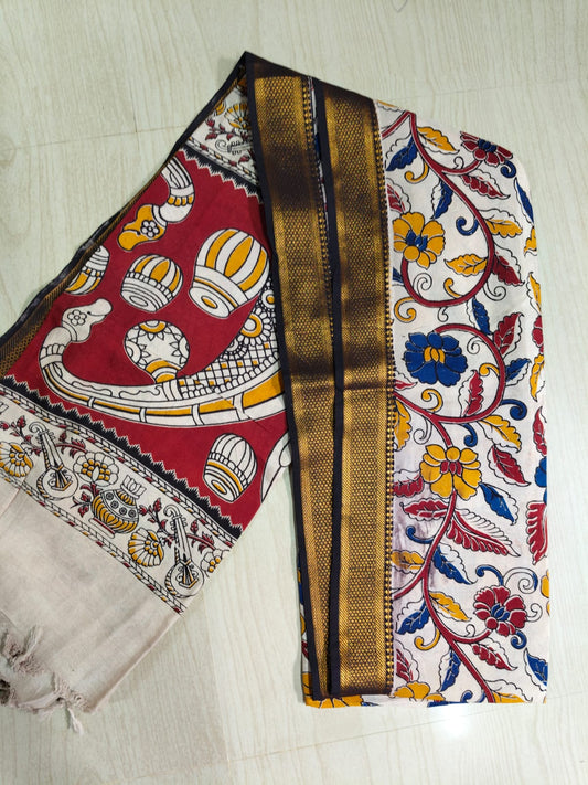 Kalamkari Pure Cotton Duppatas KCD34