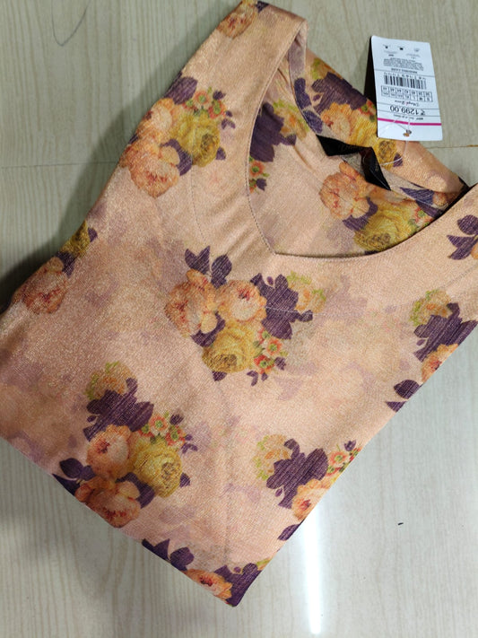 Floral Tissue Kurti - FTK35