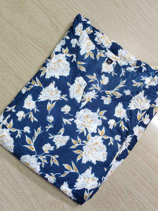 Cotton Long Sleveless Frocks CLF37