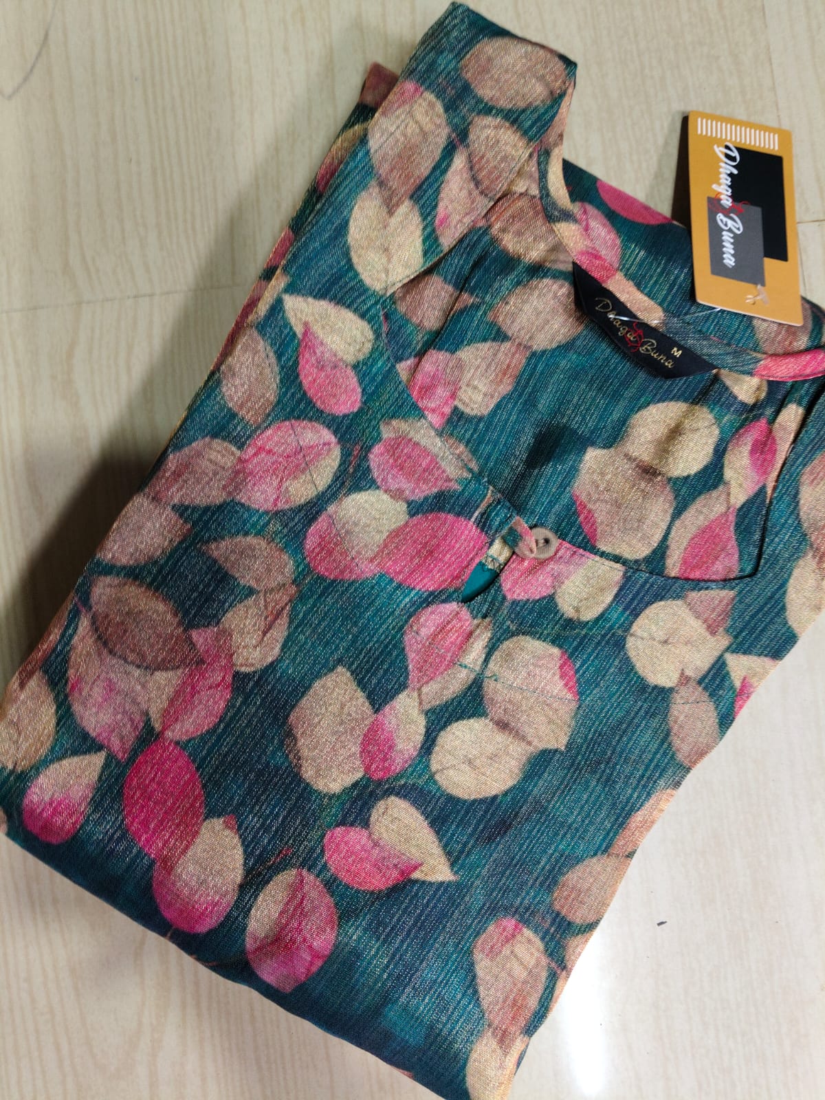 Floral Tissue Kurti - FTK36