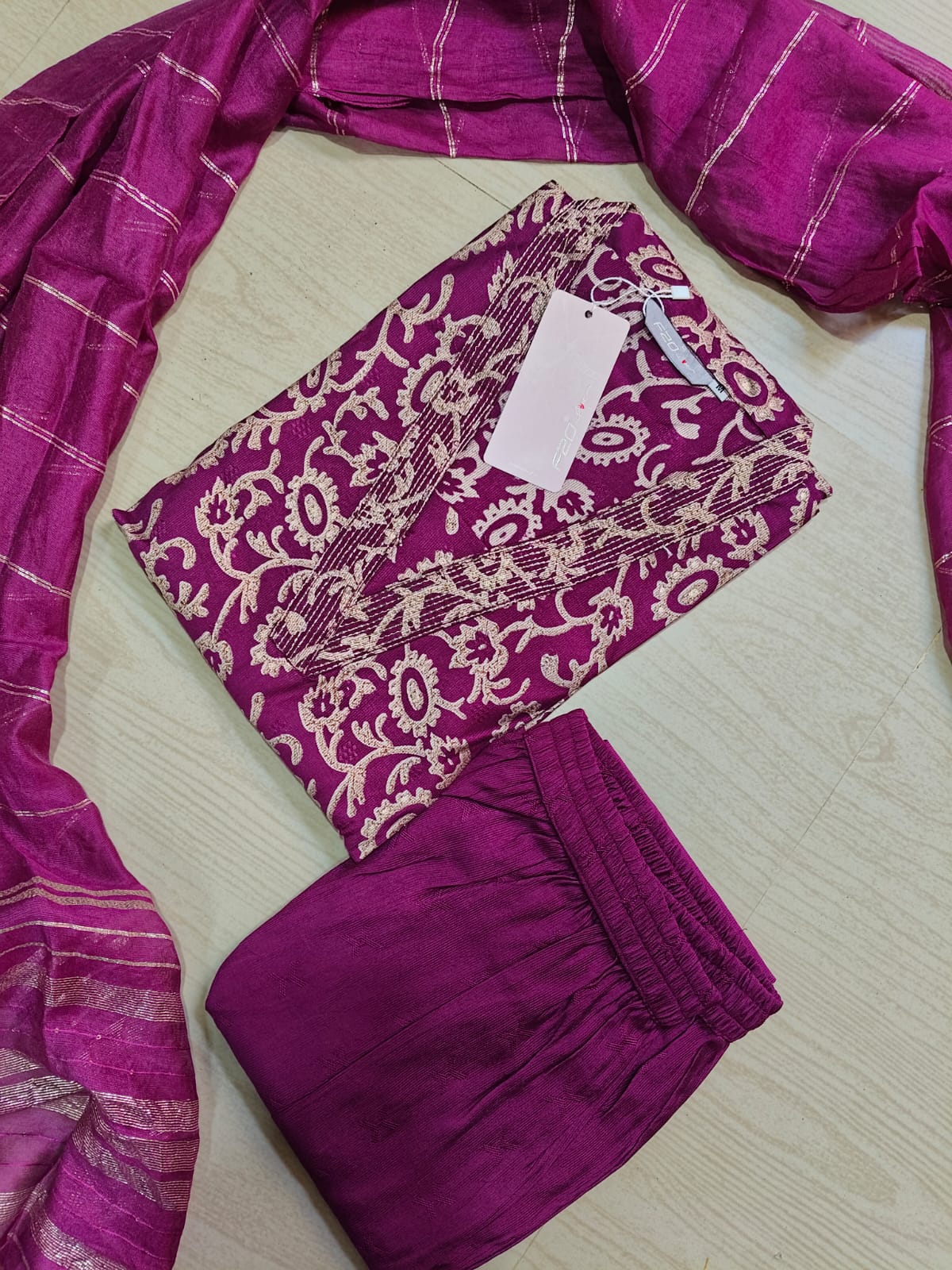 Premium Shiny Vetican Silk Kurti - SVK38