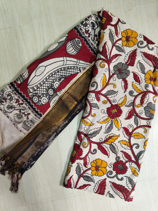 Kalamkari Pure Cotton Duppatas KCD39