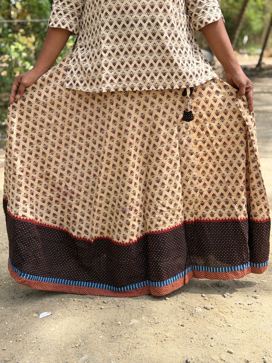 Ajrak Cotton Skirts SS03