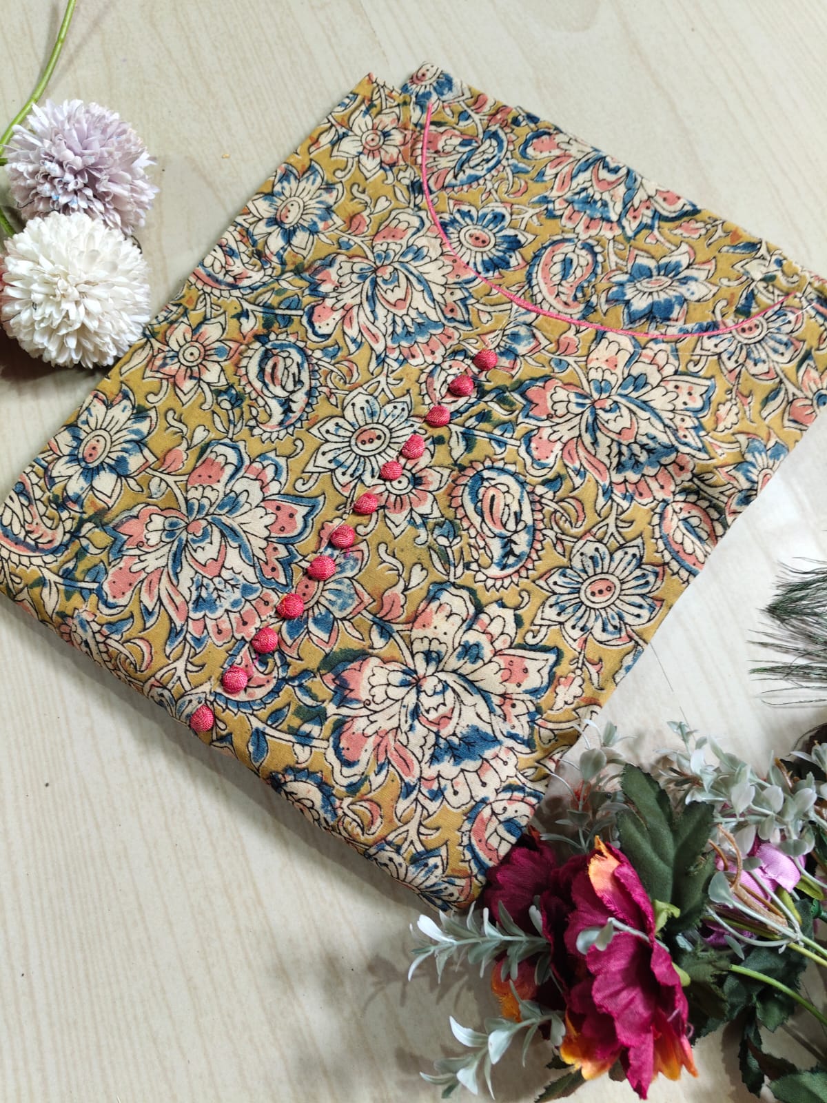 Kalamkari Anarkali Frock KAF03