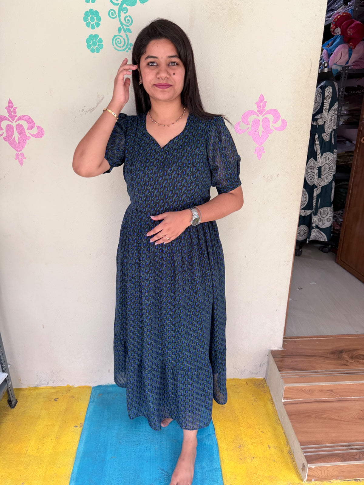 Georgette Feeding Frock GEF03