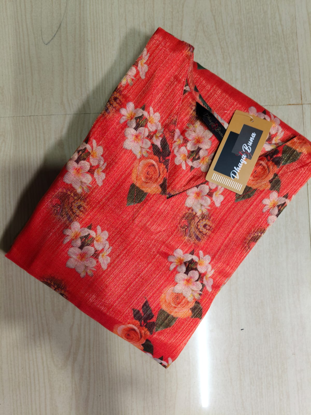 Floral Tissue Kurti - FTK40