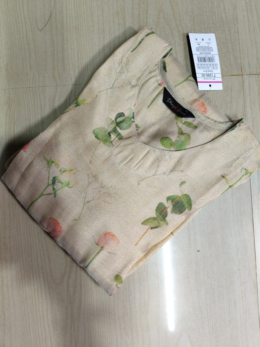 Floral Tissue Kurti - FTK41