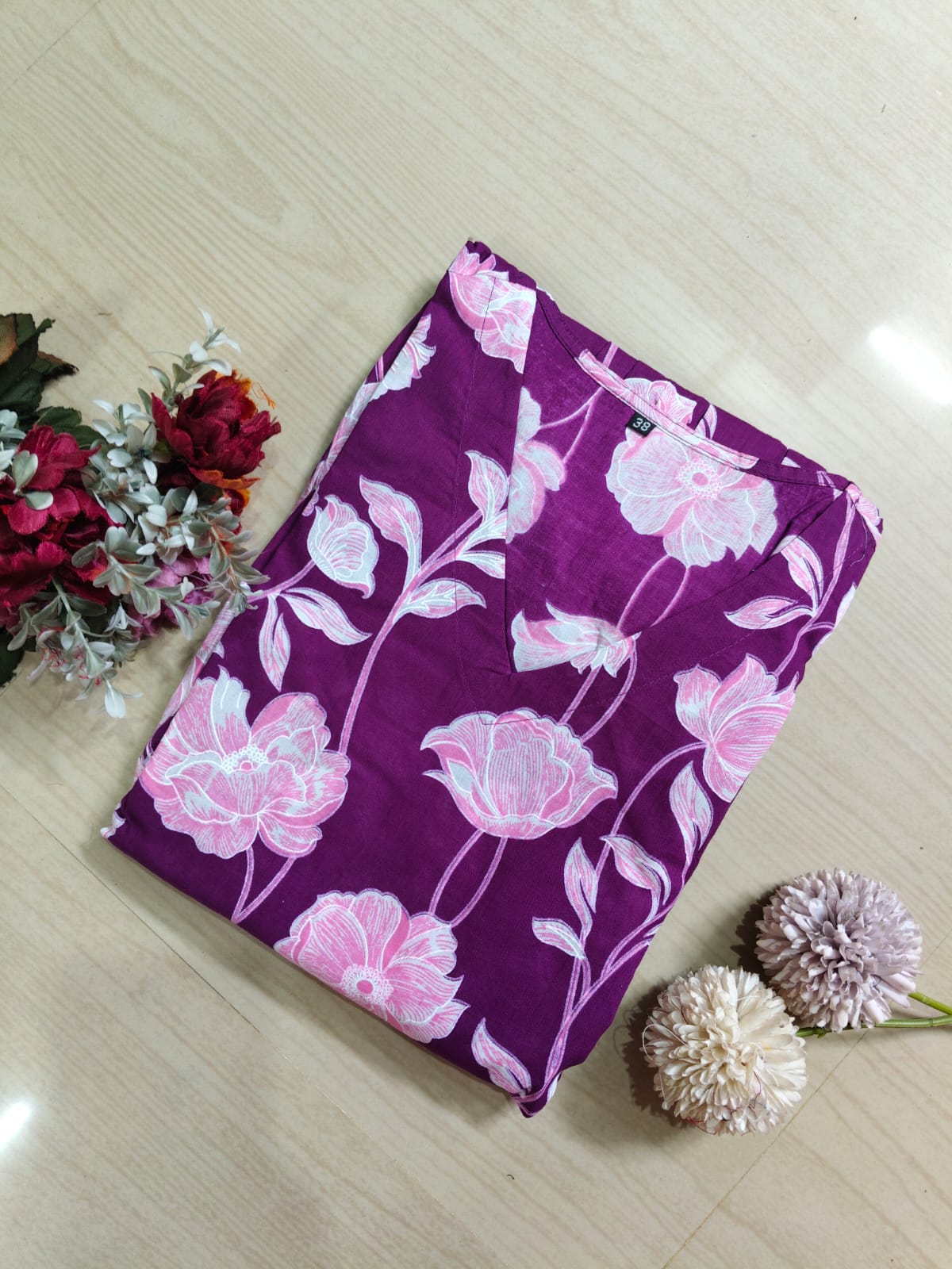 Cotton Floral Frock - CFF42