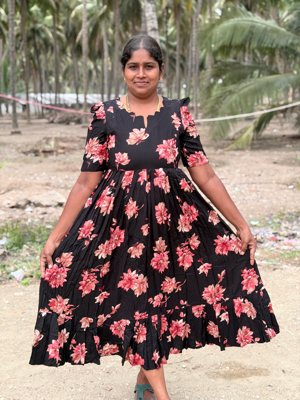 Premium Rayon Feeding Frock  IFF44