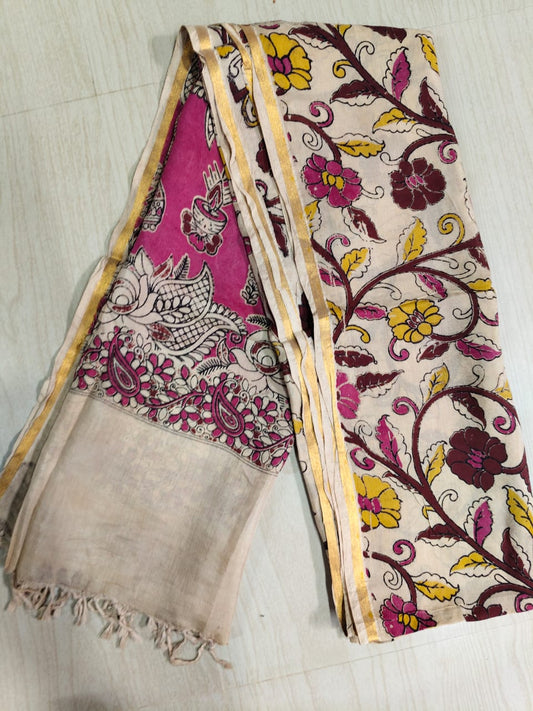 Kalamkari Pure Cotton Duppatas KCD44