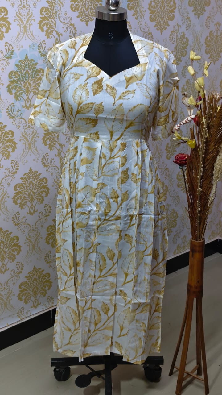 Rayon Floral Frock  CFF144