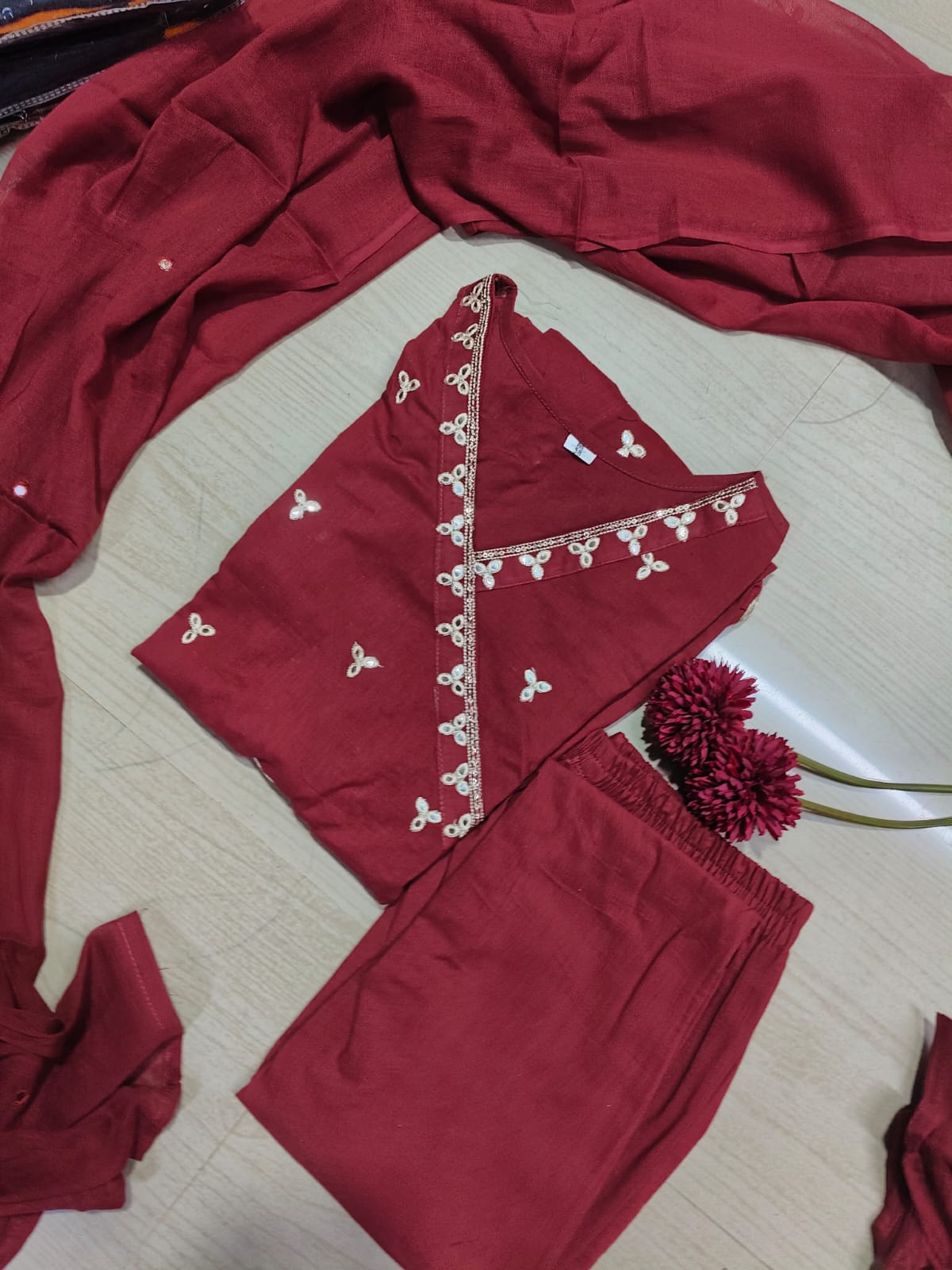 Cotton Floral Anarkali - CA45
