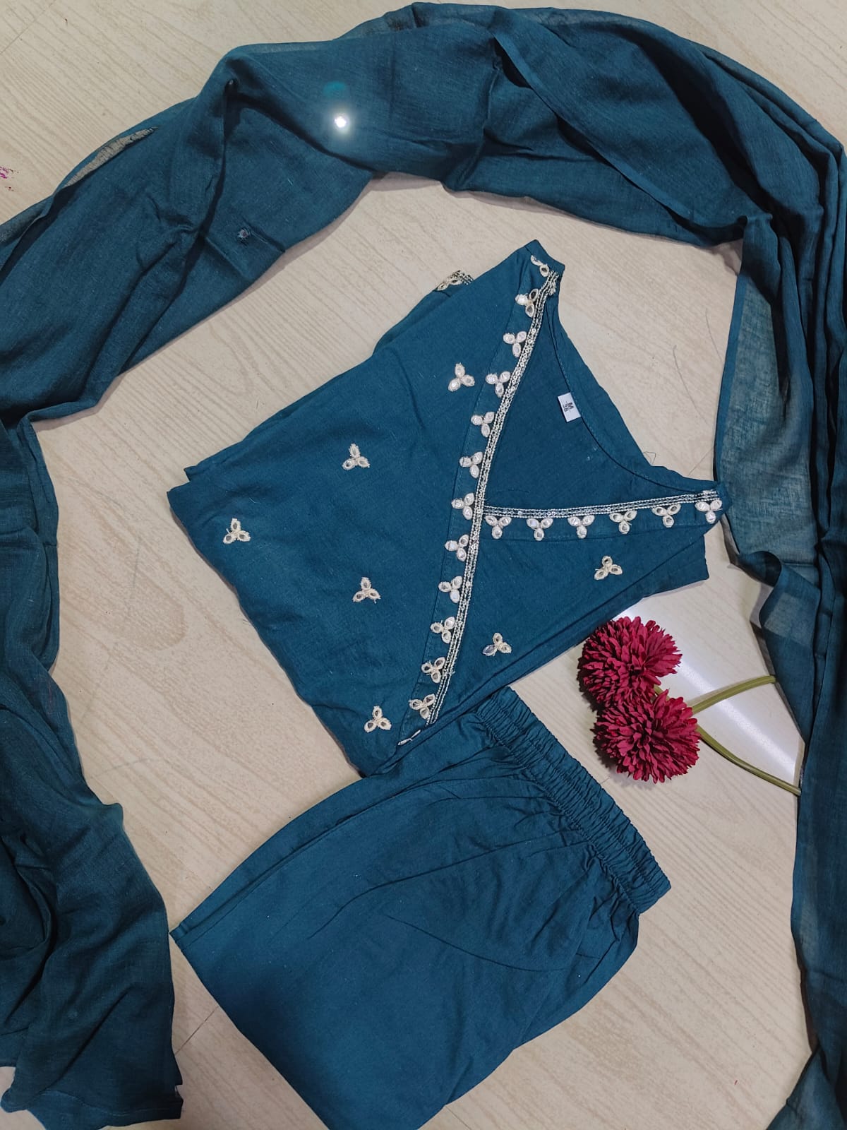 Cotton Floral Anarkali - CA46