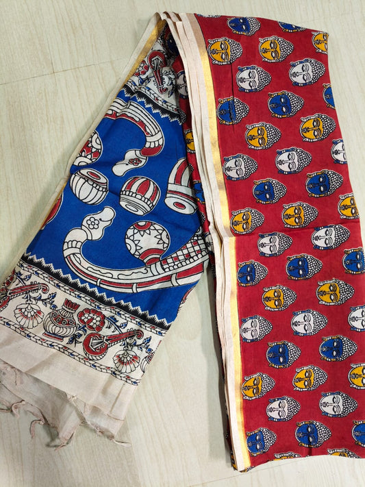 Kalamkari Pure Cotton Duppatas KCD46