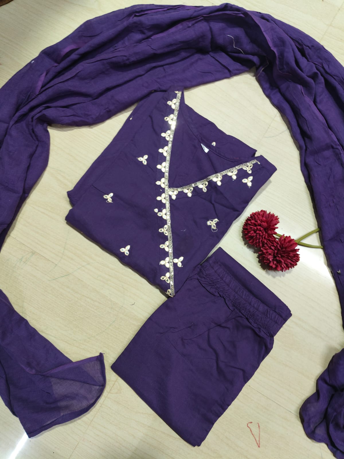 Cotton Floral Anarkali - CA47