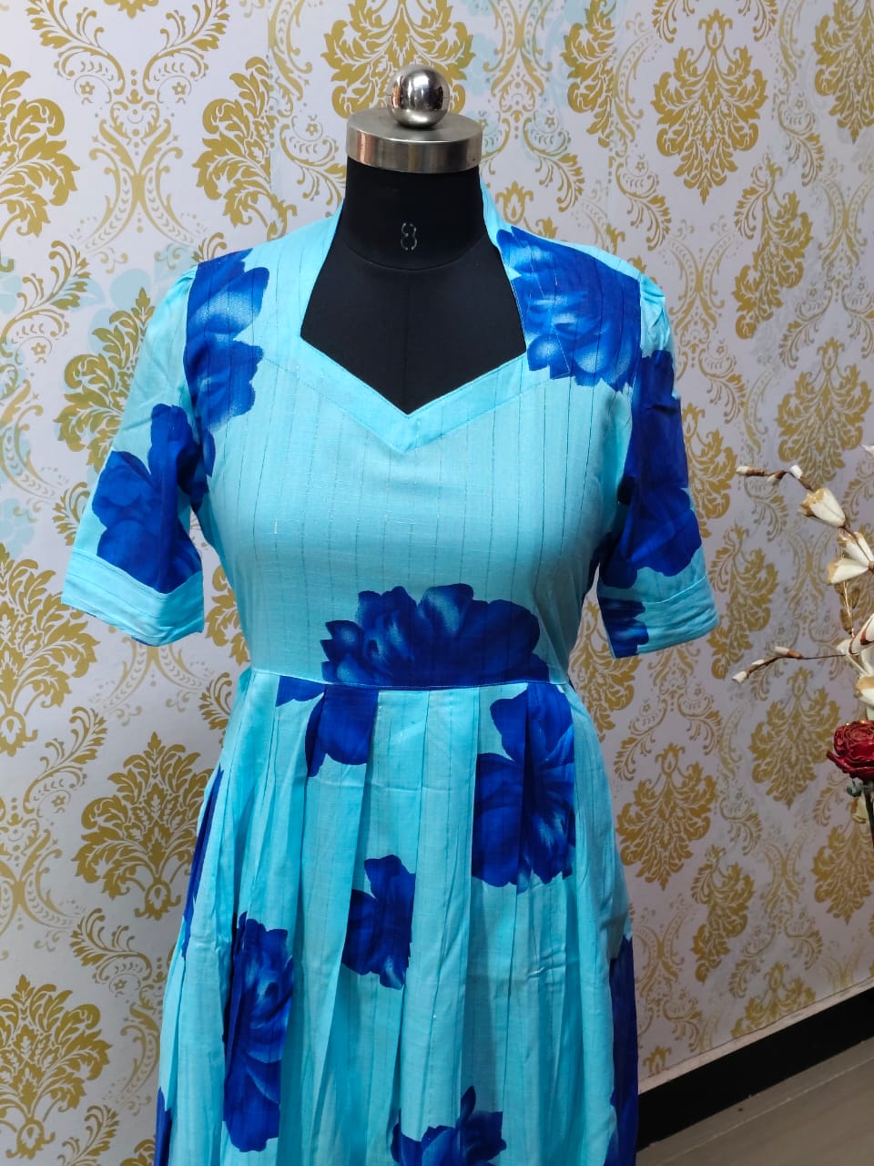 Rayon Floral Frock  CFF148