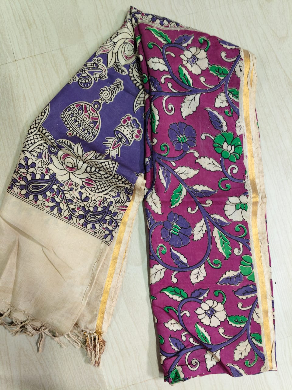 Kalamkari Pure Cotton Duppatas KCD49