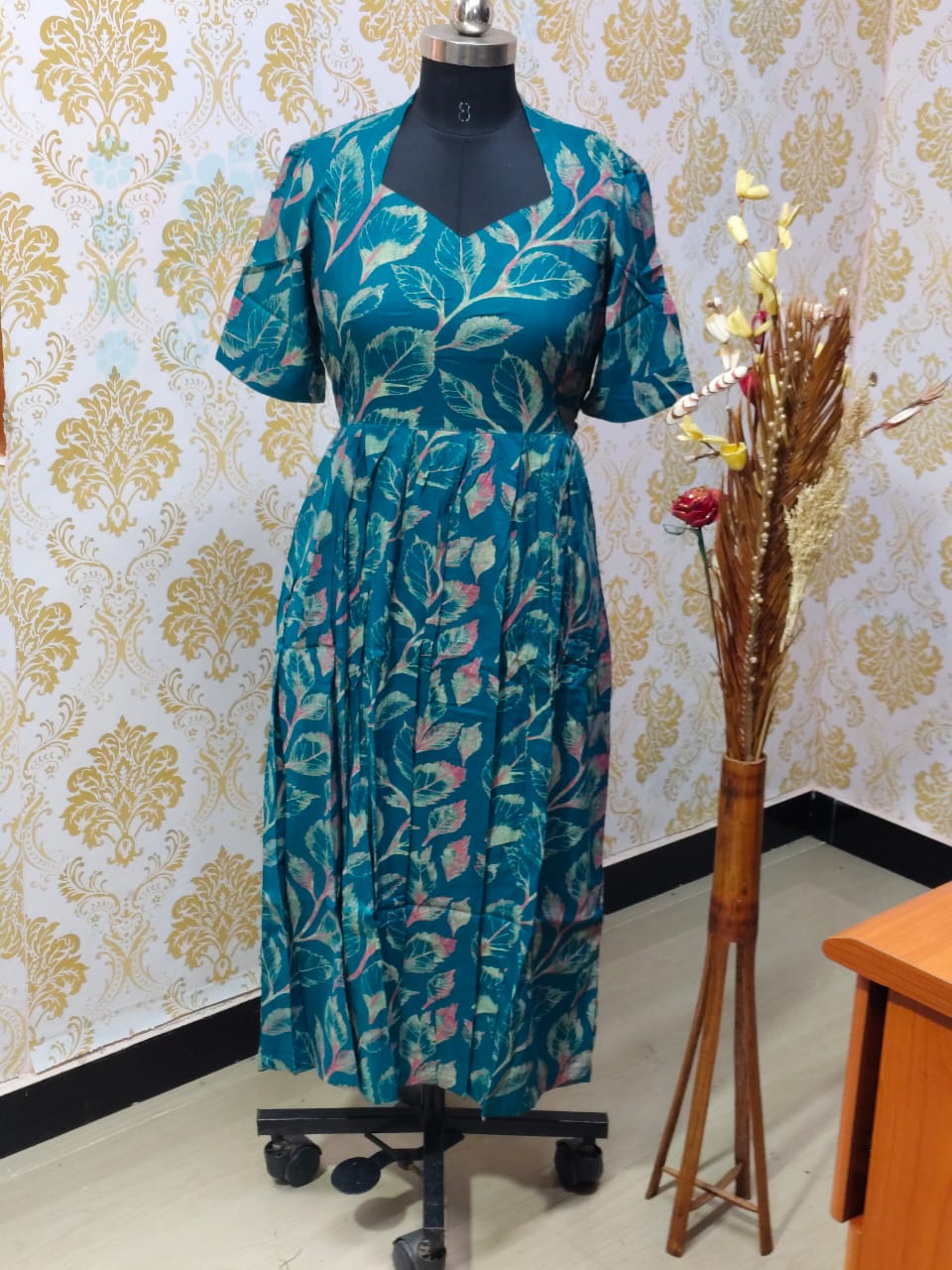 Rayon Floral Frock  CFF149