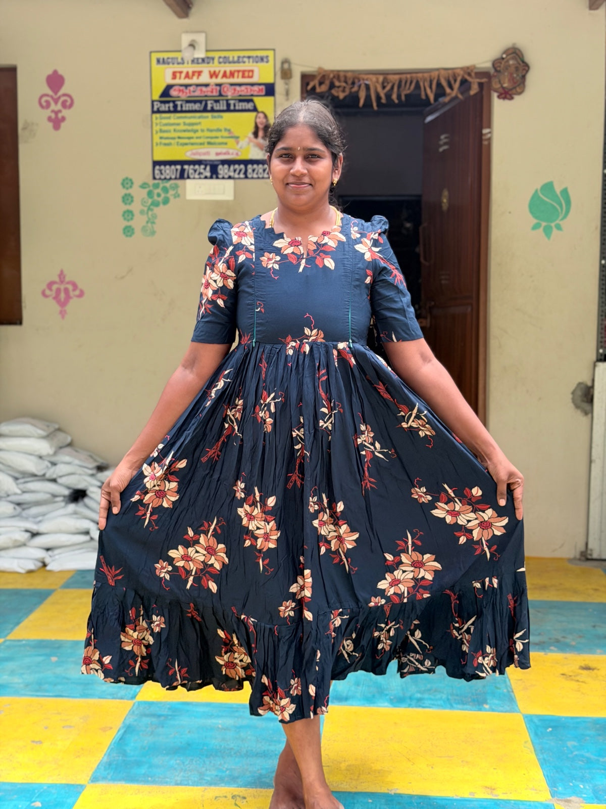Premium Rayon Feeding Frock  IFF49