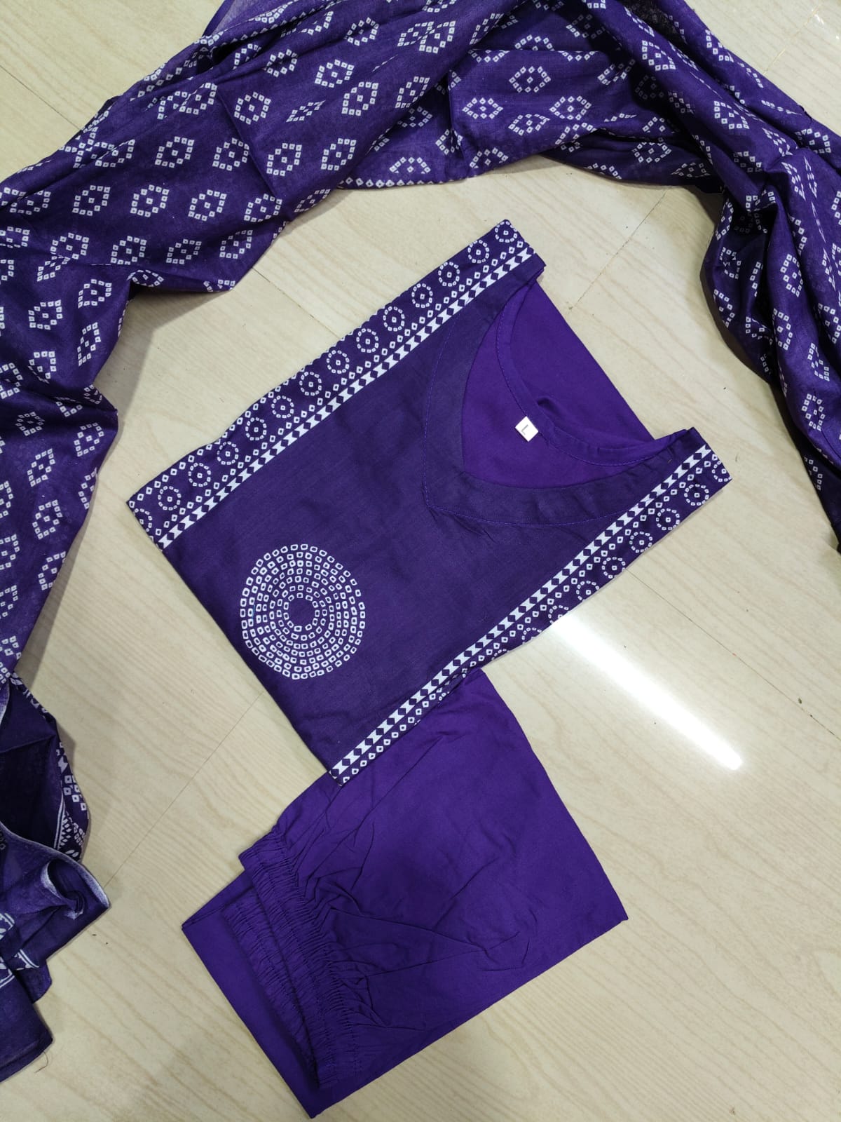 Jaipur Cotton Kurti Set - JKS04 (Check Our Size Chart Before Placing the Order)
