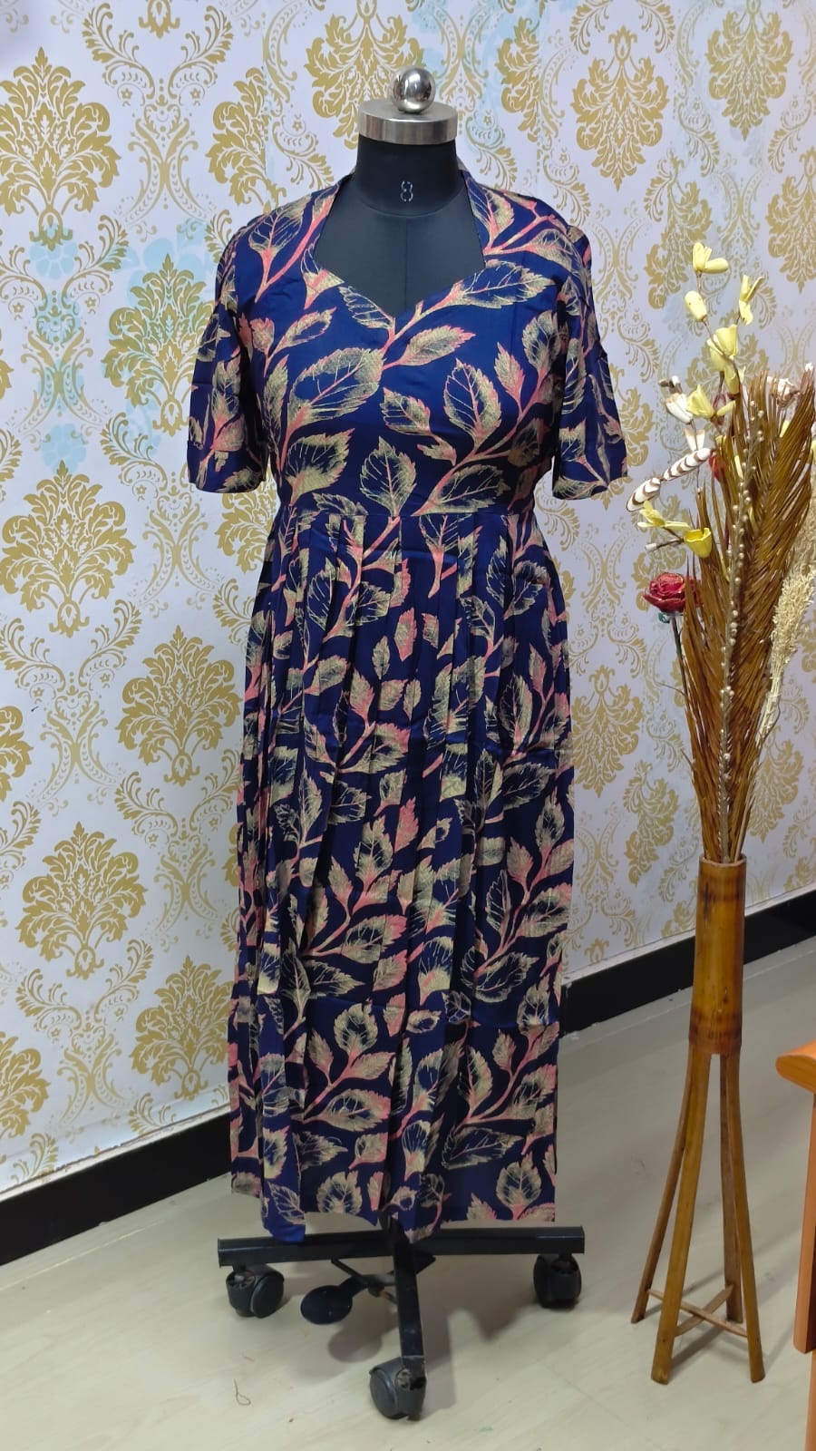 Rayon Floral Frock  CFF152
