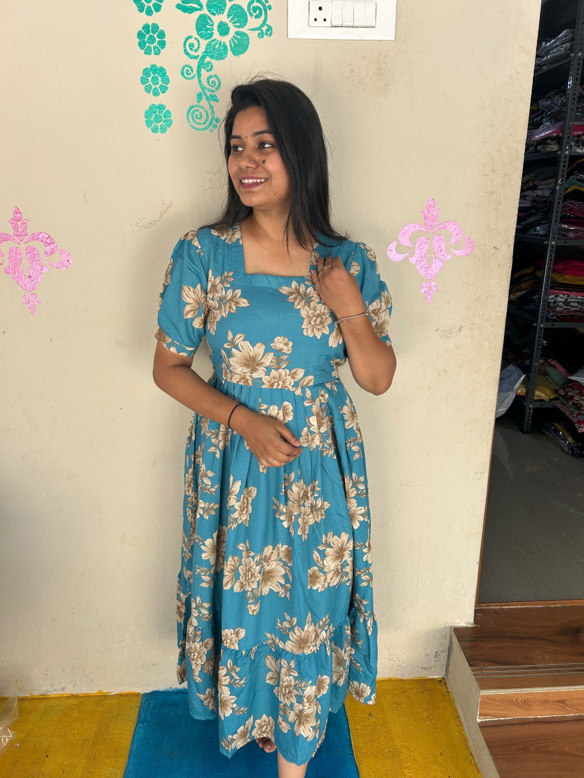 Cotton Floral Frock - CFF53