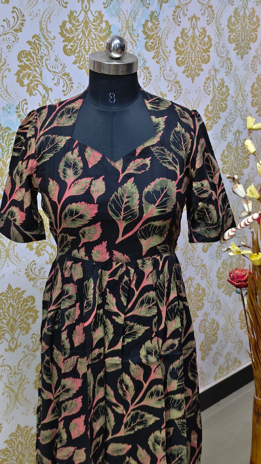 Rayon Floral Frock  CFF153