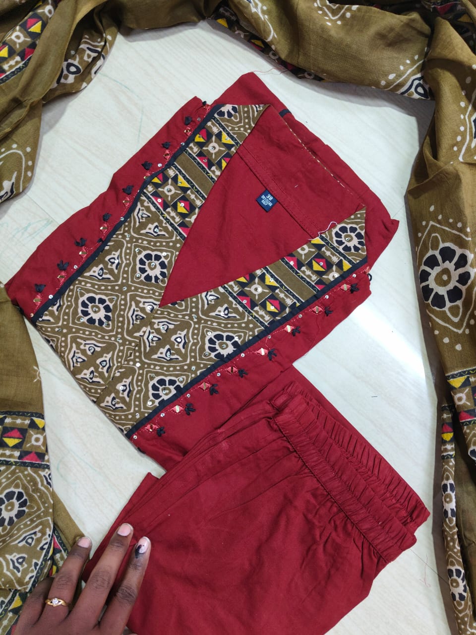 Budgeted Cotton 3 Piece Set - BC56