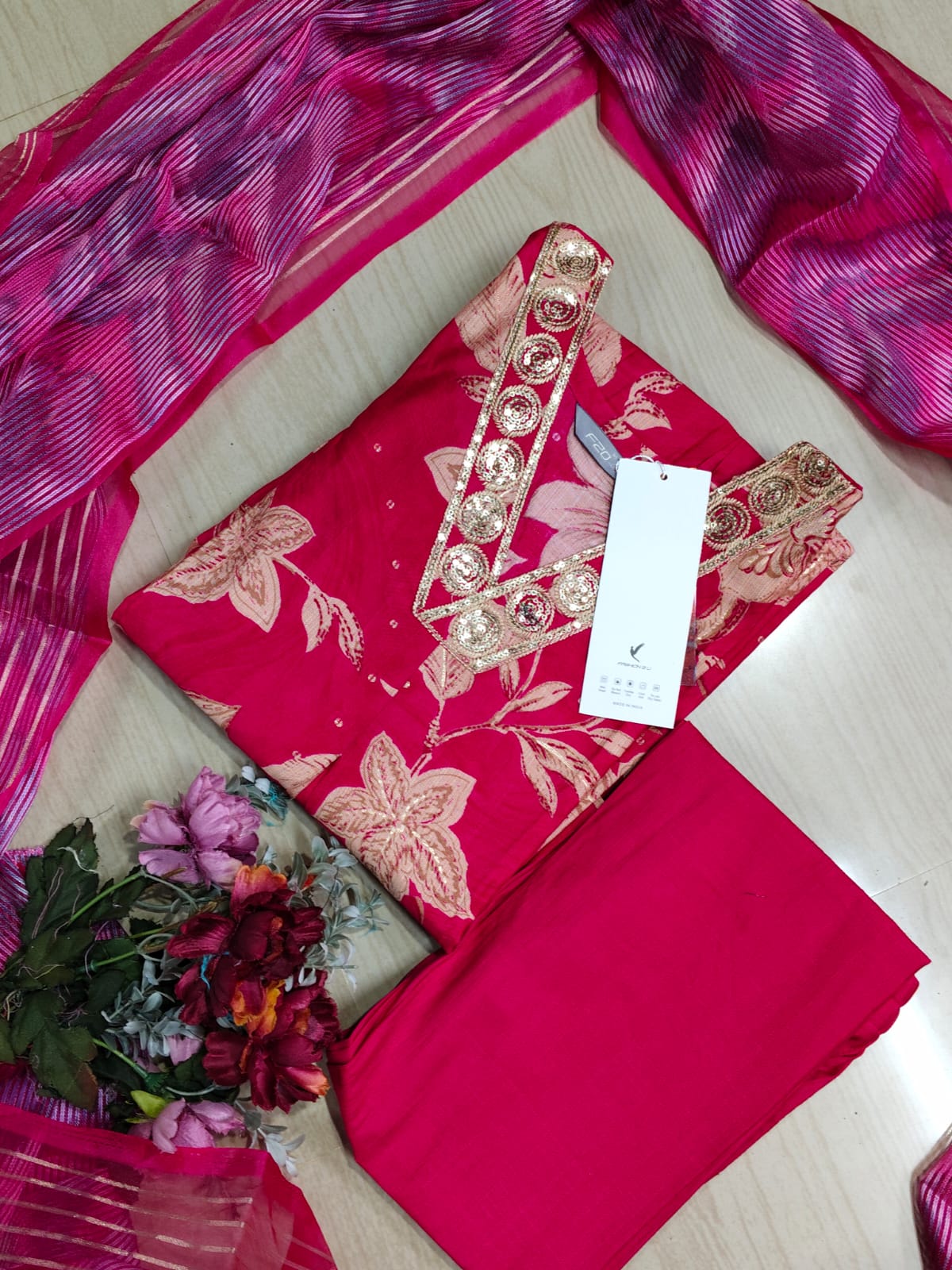 Perimum Vetican A LIne Anarkali Silk Kurti - VSK57