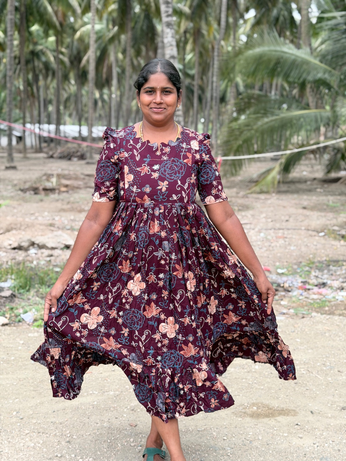 Premium Rayon Feeding Frock  IFF57