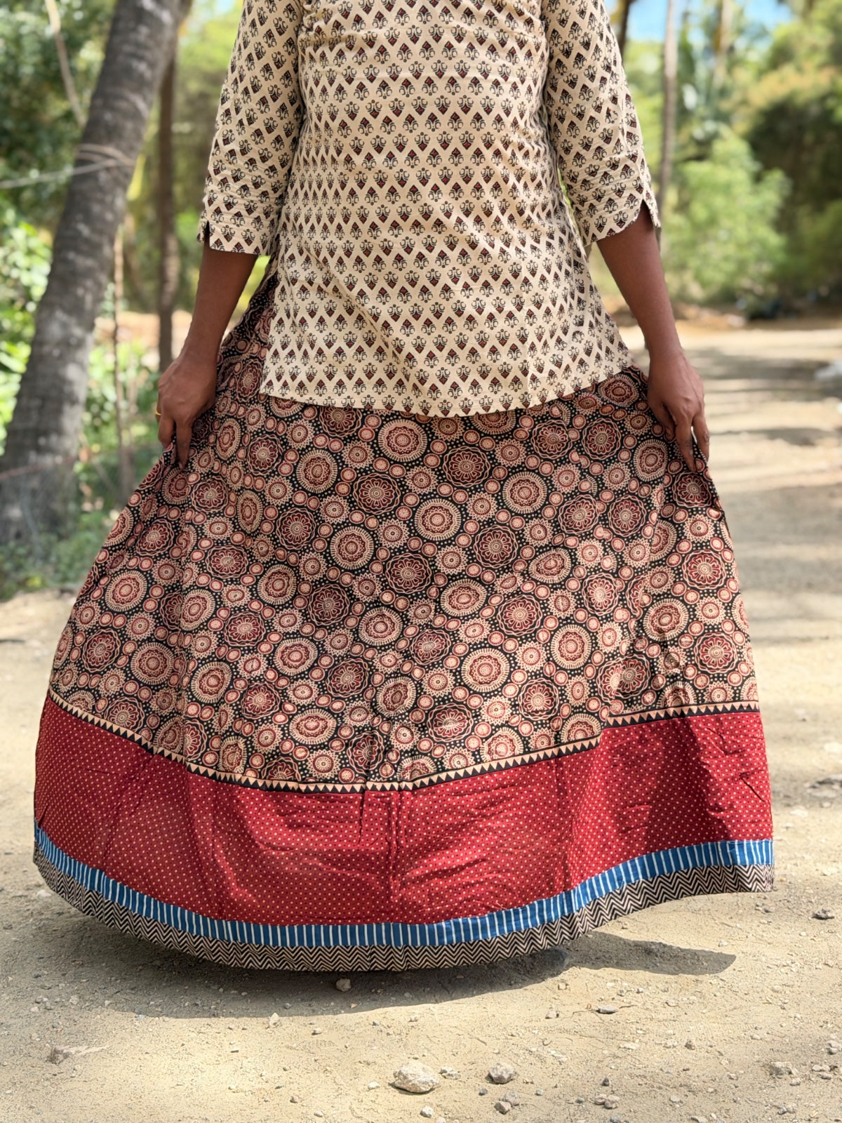 Ajrak Cotton Skirts SS05