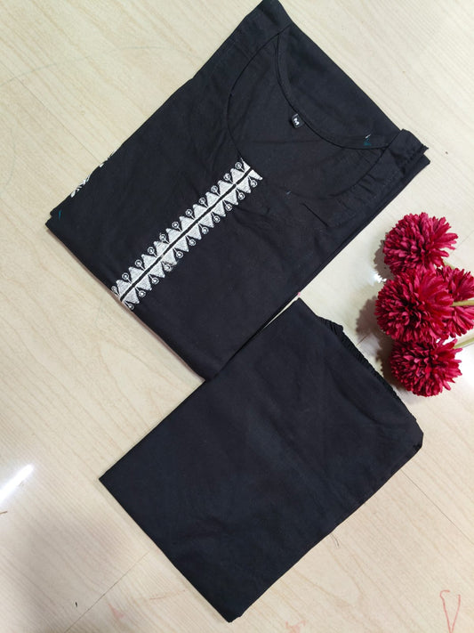 V neck Kurthi with Pant  ALN05