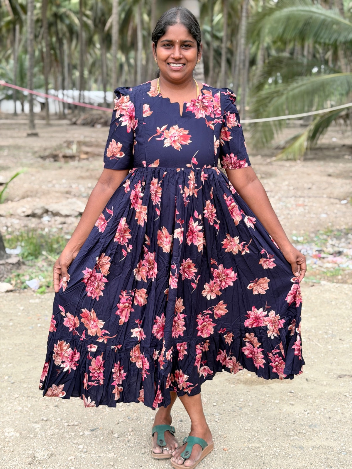 Premium Rayon Feeding Frock  IFF60