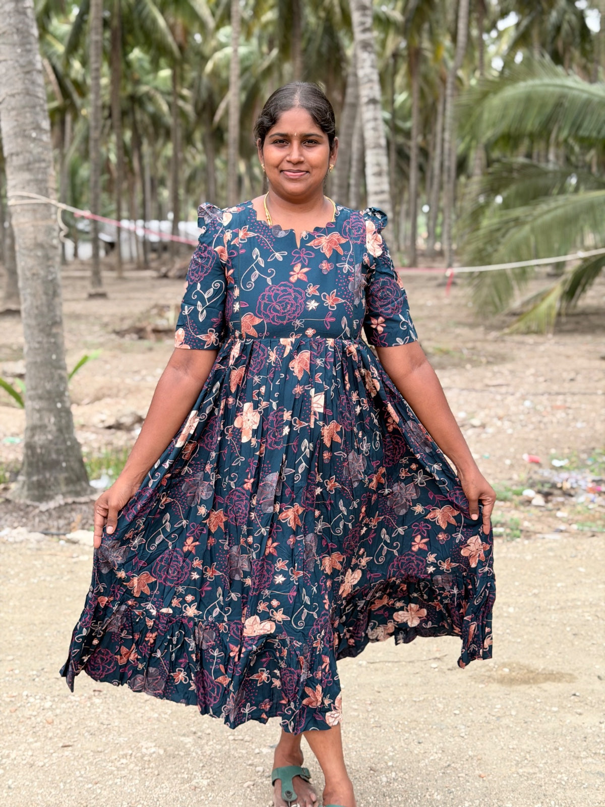 Premium Rayon Feeding Frock  IFF42