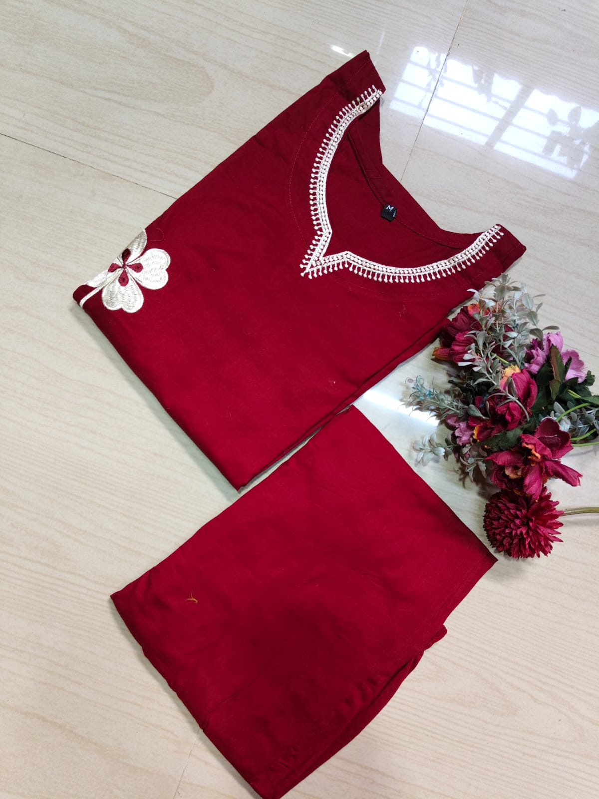 V neck Kurthi with Pant  ALN61