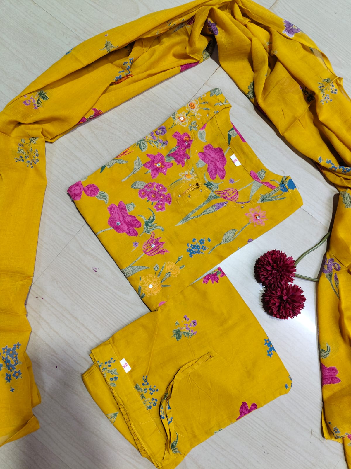 Budgeted Cotton 3 Piece Set - BC63